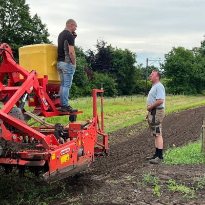 Bloemenranden ingezaaid nu het weer regent