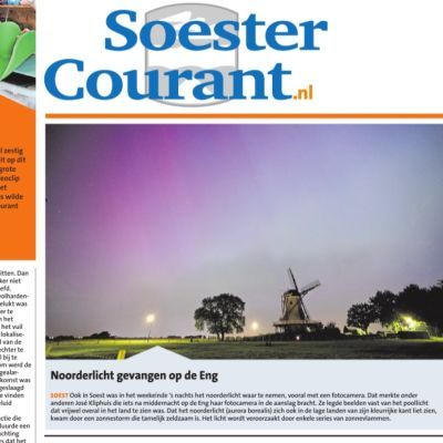 Noorderlicht gevangen op de Eng